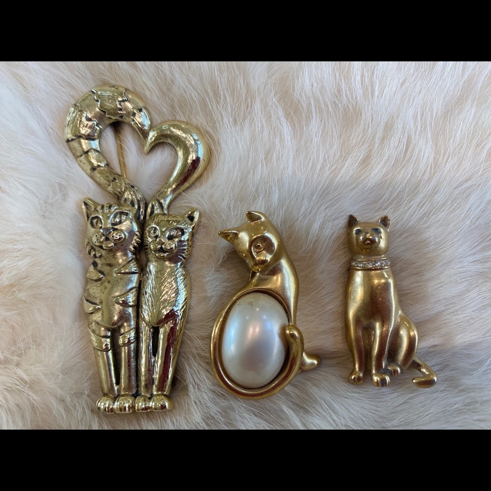 VINTAGE KITTY CAT PINS - Picture 5 of 7